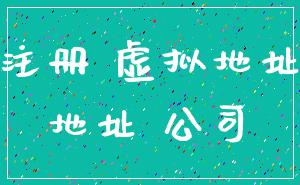 注册 虚拟地址_地址 公司