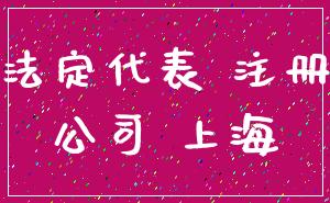 法定代表 注册_公司 上海