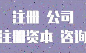 注册 公司_注册资本 咨询